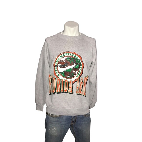 Florida A&M University Vintage 90s FAMU Sweatshirt Made In USA - Large Rare - Picture 1 of 15